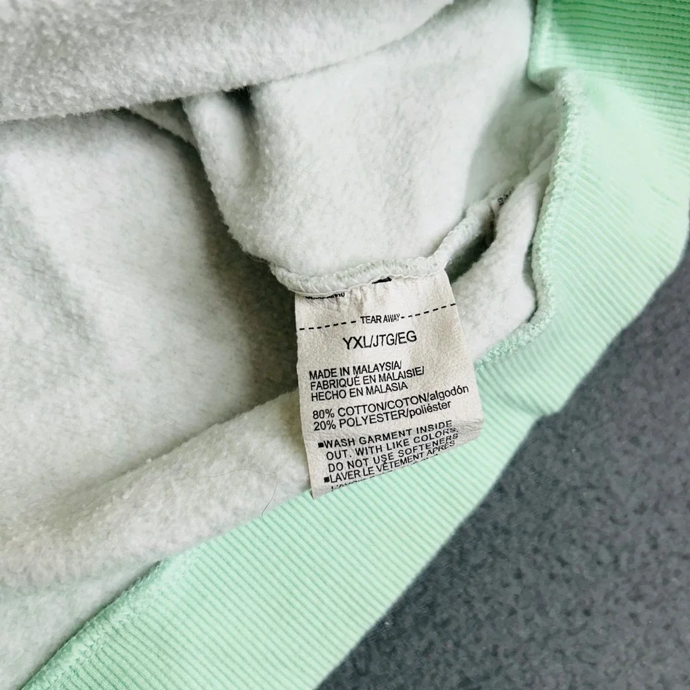 Under Armour Hoodie Youth XL Green Pebble Print Loose Fit Fleece Pullover Sporty